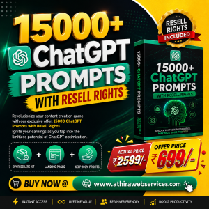 15000+ ChatGpt Prompts Athira Web Services Faceboook Ad
