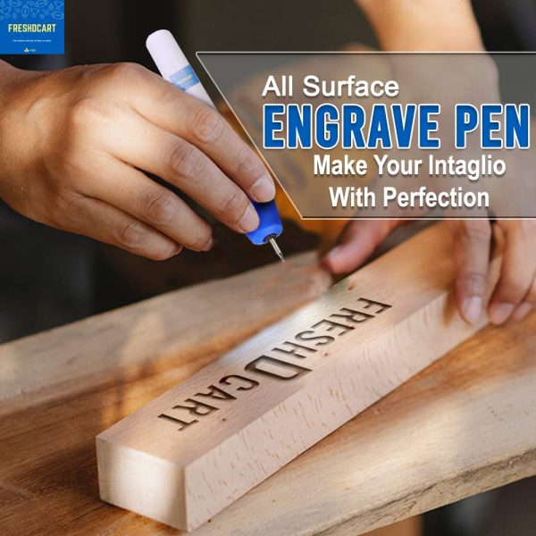 FreshDcart FDC-12A Electric Engraving Pen – Compact Engraving Machine for Metal, Glass, Jewellery, Wood &Plastic with Extra Nib athira web services