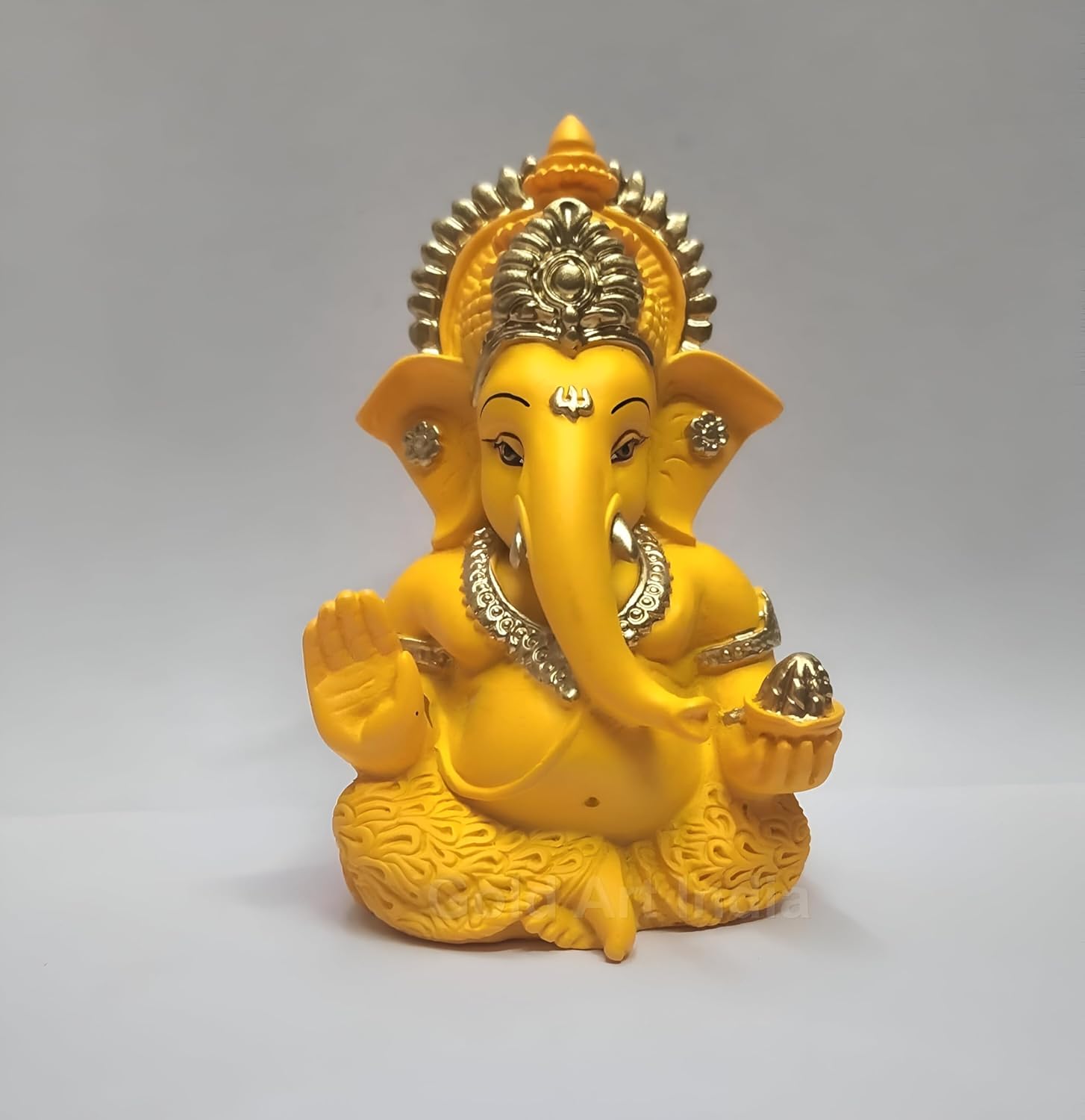 Gold Art India Mango terracotta Finish Ganesha for Car Dashboard Home Decor athira web services
