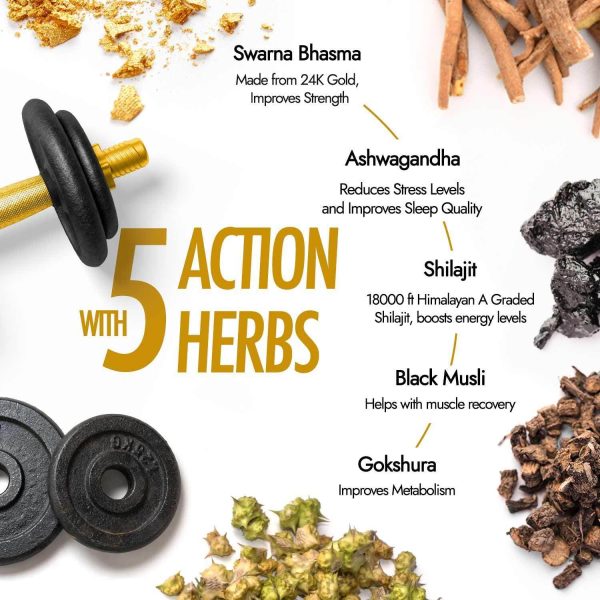 Kapiva Shilajit - Shilajeet Gold 60 Capsules