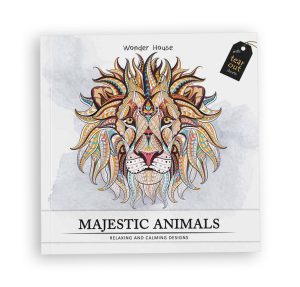 Majestic Animals Colouring books for Adults with tear out sheets athira web services