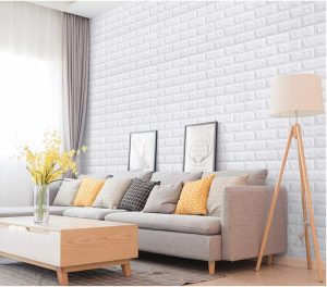 POZET Brick Wallpaper PE Foam self Adhesive Brick Design Wall Stickers