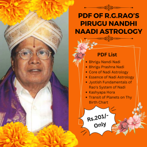 R.G.Rao’s pirugu nandhi naadi astrology
