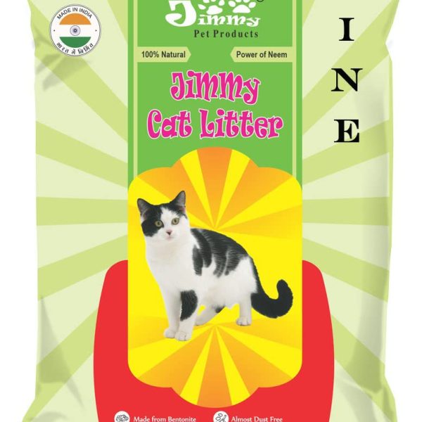 JiMMy Pet Products Clumping Bentonite Cat Litter Sand Fine Litter Sand for cat (25 Kg)