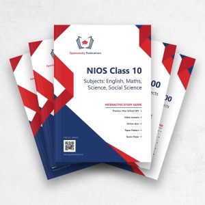NIOS 10th Class English, Maths, Science, Social Science Interactive Study Guides Combo (Set of 4 Books including NIOS-202, NIOS-211, NIOS-212, NIOS-213) athira books