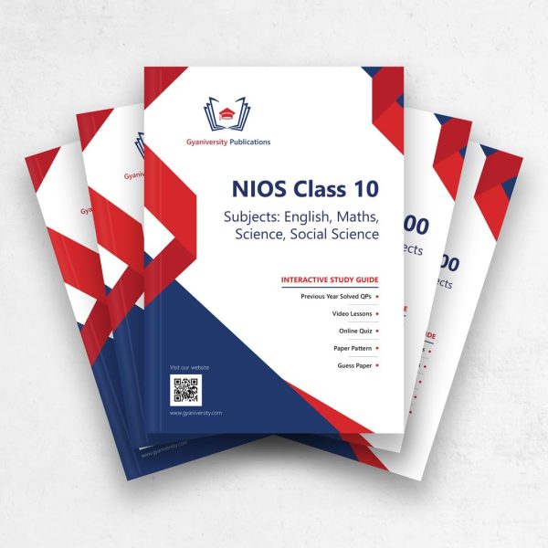 NIOS 10th Class English, Maths, Science, Social Science Interactive Study Guides Combo (Set of 4 Books including NIOS-202, NIOS-211, NIOS-212, NIOS-213)