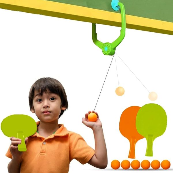 TOY IMAGINE Indoor Hanging Table Tennis Trainer for Kids – Table Tennis Set with Bat & Ball