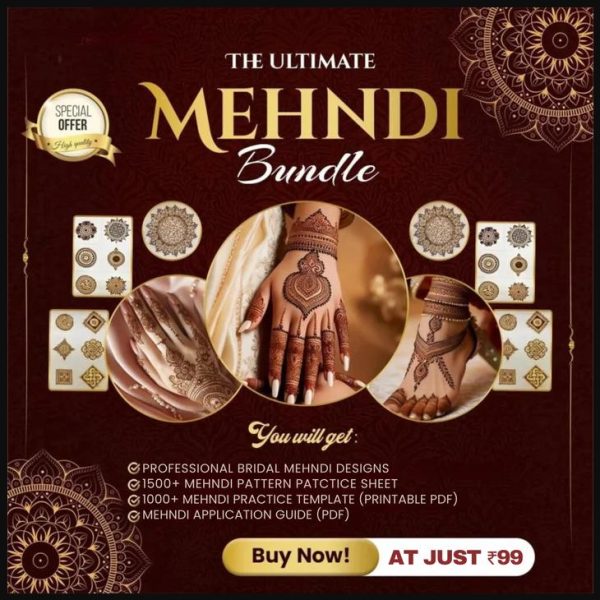 2500 plus The Ultimate Mehandi Bundle-Athira Web Services Digital Products