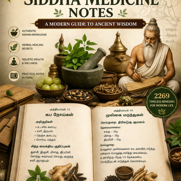 2269 சித்த மருத்துவ குறிப்புகள் – பாரம்பரிய ஞானத்தின் நவீன வழிகாட்டி