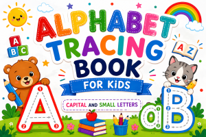 Alphabet Tracing Book for Kids - Capital and Small Letters landscape image athira web services
