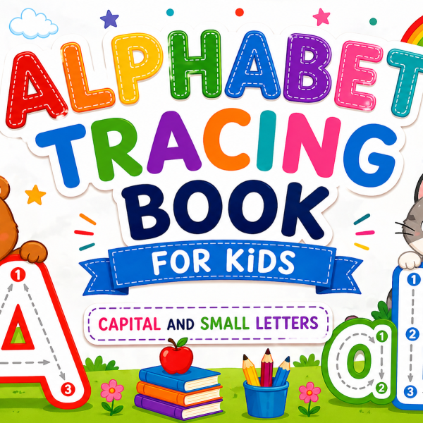 Alphabet Tracing Book for Kids – Capital and Small Letters