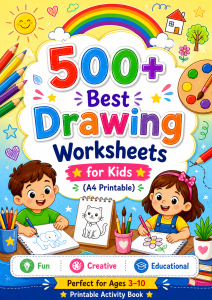 500+ Best Drawing Worksheets for Kids A4 Printable athira web services